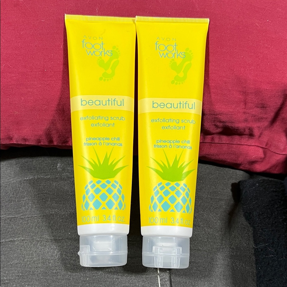 Avon Foot Works Beautiful Exfoliating Scrub - Bright Yellow